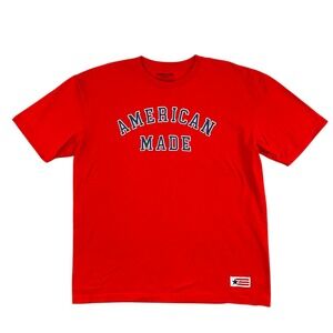 American Giant T-Shirt‎ Mens XXL Red Short Sleeve Crewneck American Made USA
